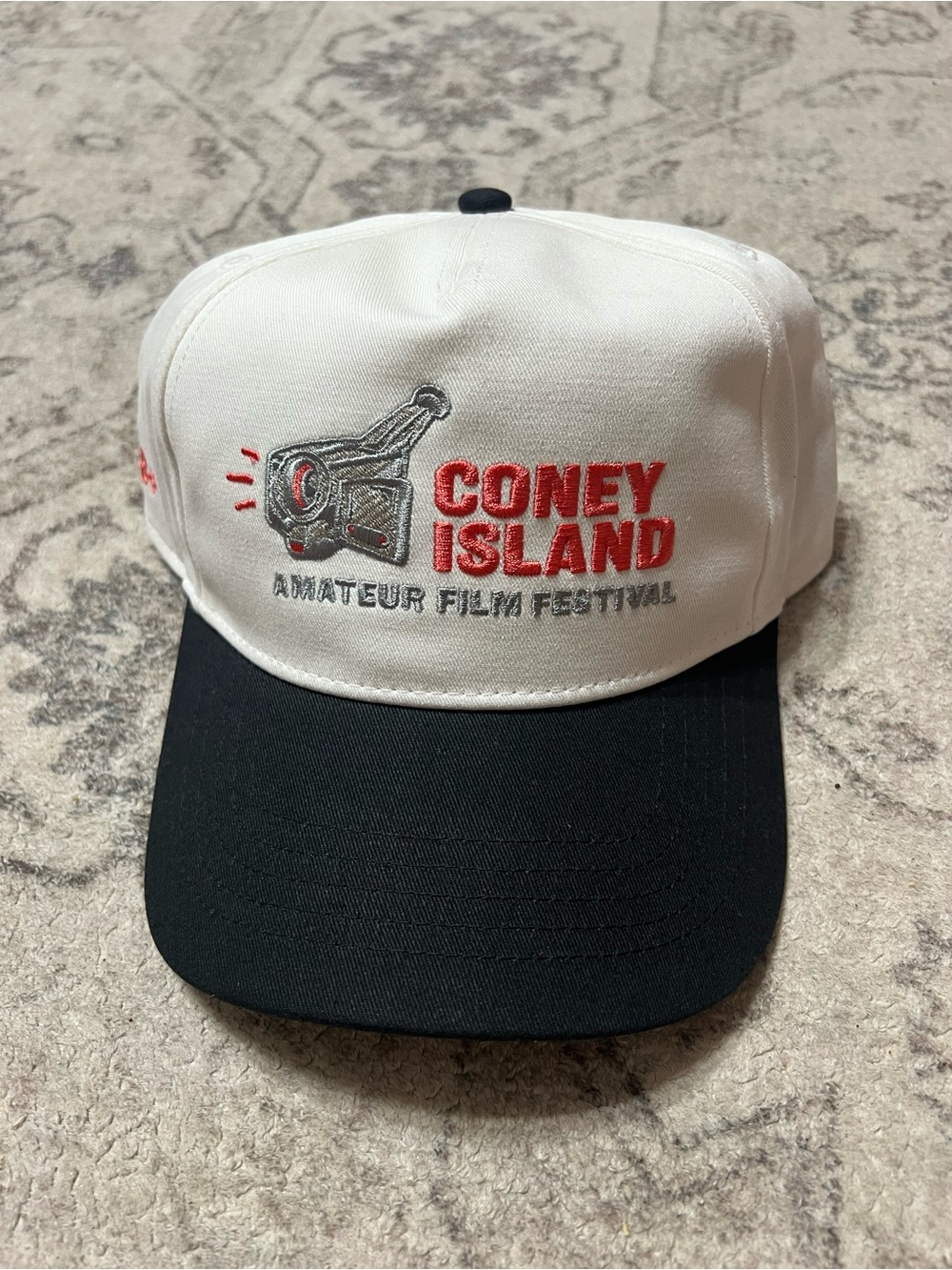 Coney Island Picnic Film Festival Coconut/Pirate Black Trucker SnapBack